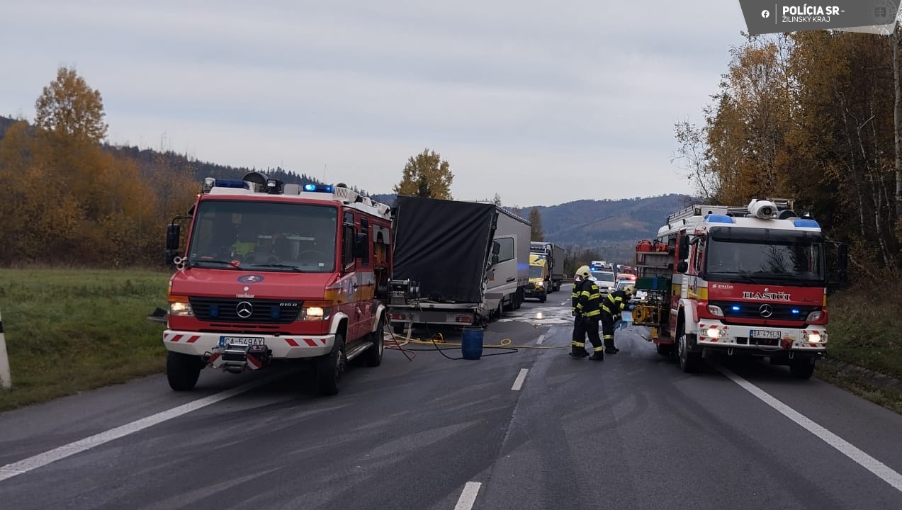 Cesta prvej triedy v Krsne nad Kysucou je plne uzavret