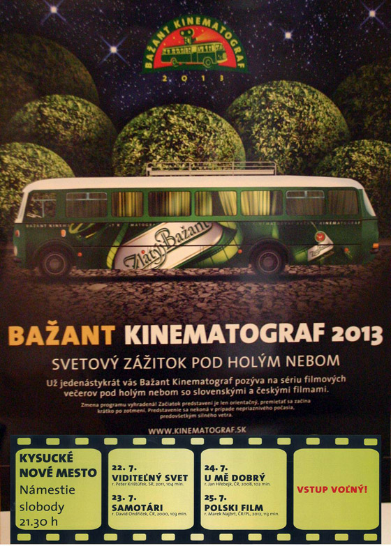 Baant Kinematograf 2013 - Kysuck Nov Mesto - program