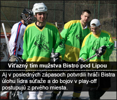 Hokejbal: Bistro vyhralo základnú časť, začína play-off KHL
