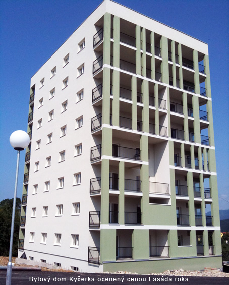 Bytový dom Kyčerka v Čadci získal ocenenie Baumit Fasáda roka 2010