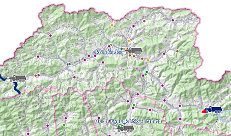 Žilinský samosprávny kraj monitoruje vozidlá na údržbu ciest GIS systémom