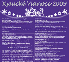 Kysucké Vianoce 2009 - program podujatí