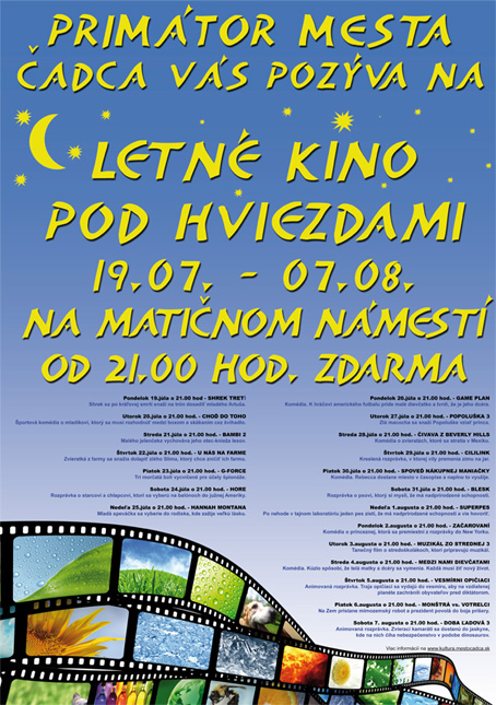 Letn kino pod hviezdami v adci