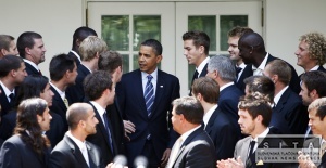 Obama prijal v Bielom dome hráčov Columbusu