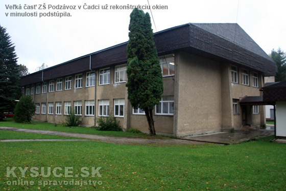 Mesto Čadca vyhlásilo verejnú súťaž na výmenu okien v ZŠ a MŠ Podzávoz v hodnote cca 41 400 eur