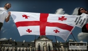 Za celistvosť Gruzínska demonštrovali aj na Slovensku