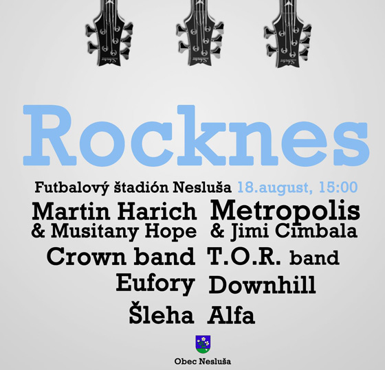 Hudobn festival Rocknes v Neslui u tento vkend