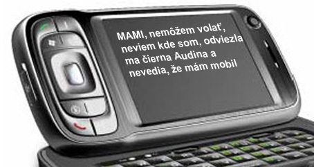 14-ročný chlapec z Turzvoky dnes poslal matke SMS: nemôžem volať, neviem kde som, odviezla ma čierna Audina