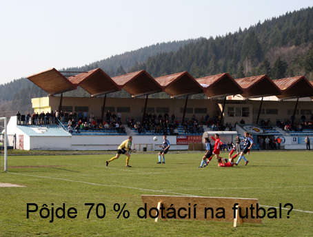 70 % portovch dotci v adci plnuj da na futbal