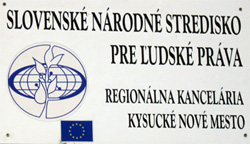 Slovenské národné stredisko pre ľudské práva - Regionálna kancelária Kysucké Nové Mesto pripravuje deň otvorených dverí