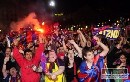 V Barcelone oslavy zisku titulu sprevádzali násilnosti