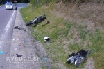 Na Makove havaroval motocyklista, utrpel ak zranenia + foto