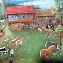 Rok na dedine - vstava prc insitnej maliarky Irenky Zemanikovej z Rakovej