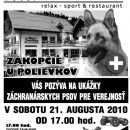 Pozvnka na ukky zchranrskych psov pre verejnos na Zkop