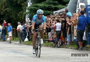 Peter Velits na TdF s číslom 187, jednotkou Sastre