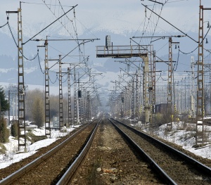 Nkladn vlaky na priechode Maovce - Uhorod rno stli