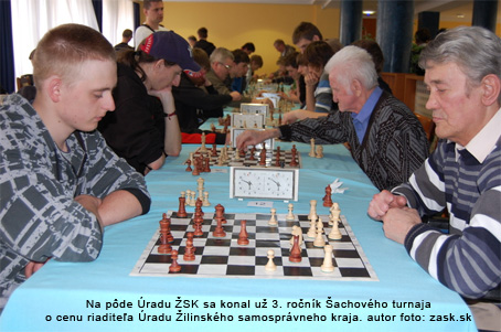Turnaj generácií - III. ročník Šachového turnaja o pohár riaditeľa Úradu ŽSK